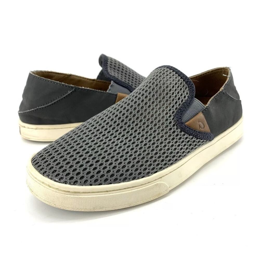 OluKai | Size 7.5 Pehuea Slip on Shoes Womens Mesh Grey Sneakers